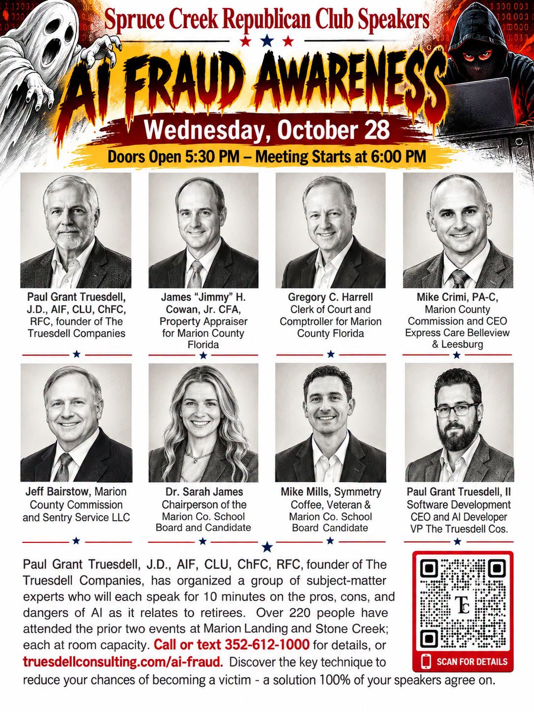 AI Fraud &mdash; subject of the October 28 club meeting